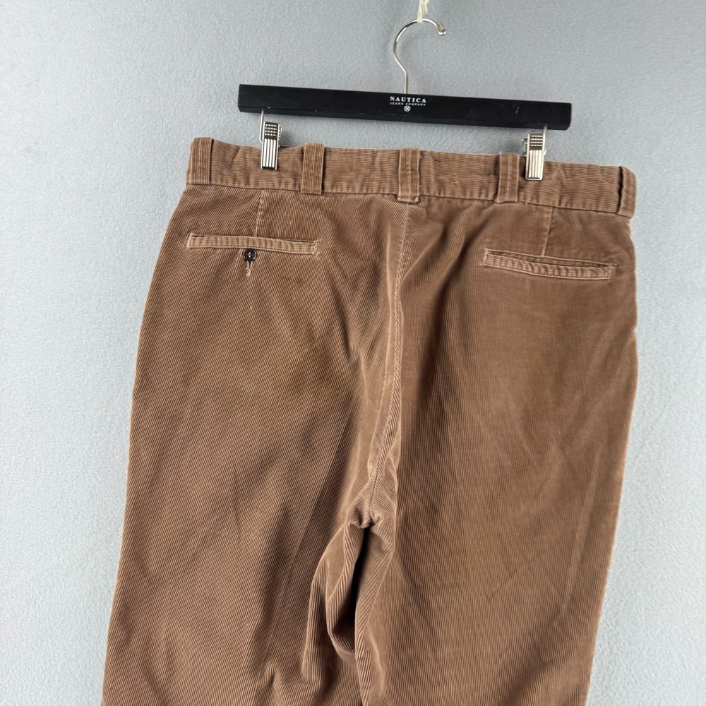 Vintage Big Mac Work Pants Mens 38 (Fits 37x29) Brown Corduroy 80s Made in USA - Picture 6 of 16